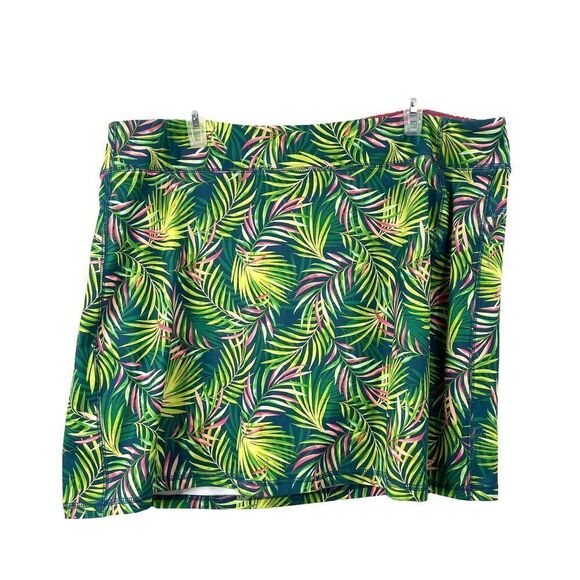 Landsend palm print athletic skorts‎ Sz 2X running hiking gym - Picture 2 of 7